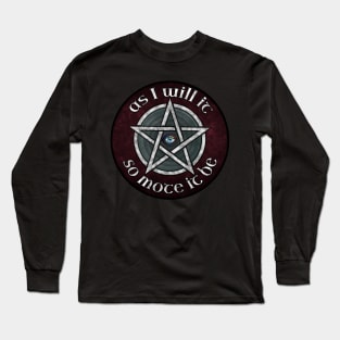 So Mote It Be - Pentagram Long Sleeve T-Shirt